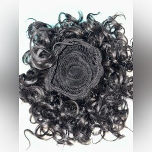 Curly Black Hair Bun Extension